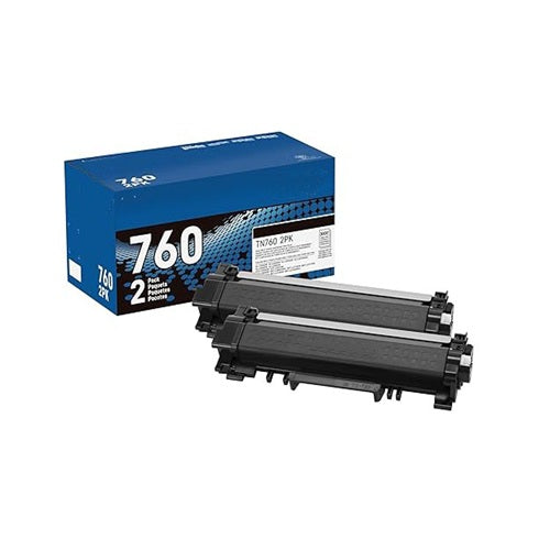Genuine High-Yield Black Toner Cartridge Twin Pack